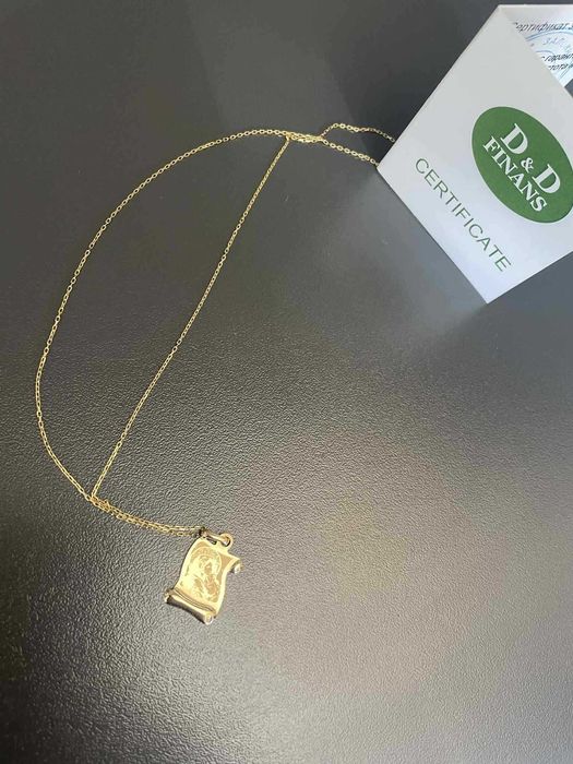 златен синджир с висулка икона 2.02 гр 14к 585пч