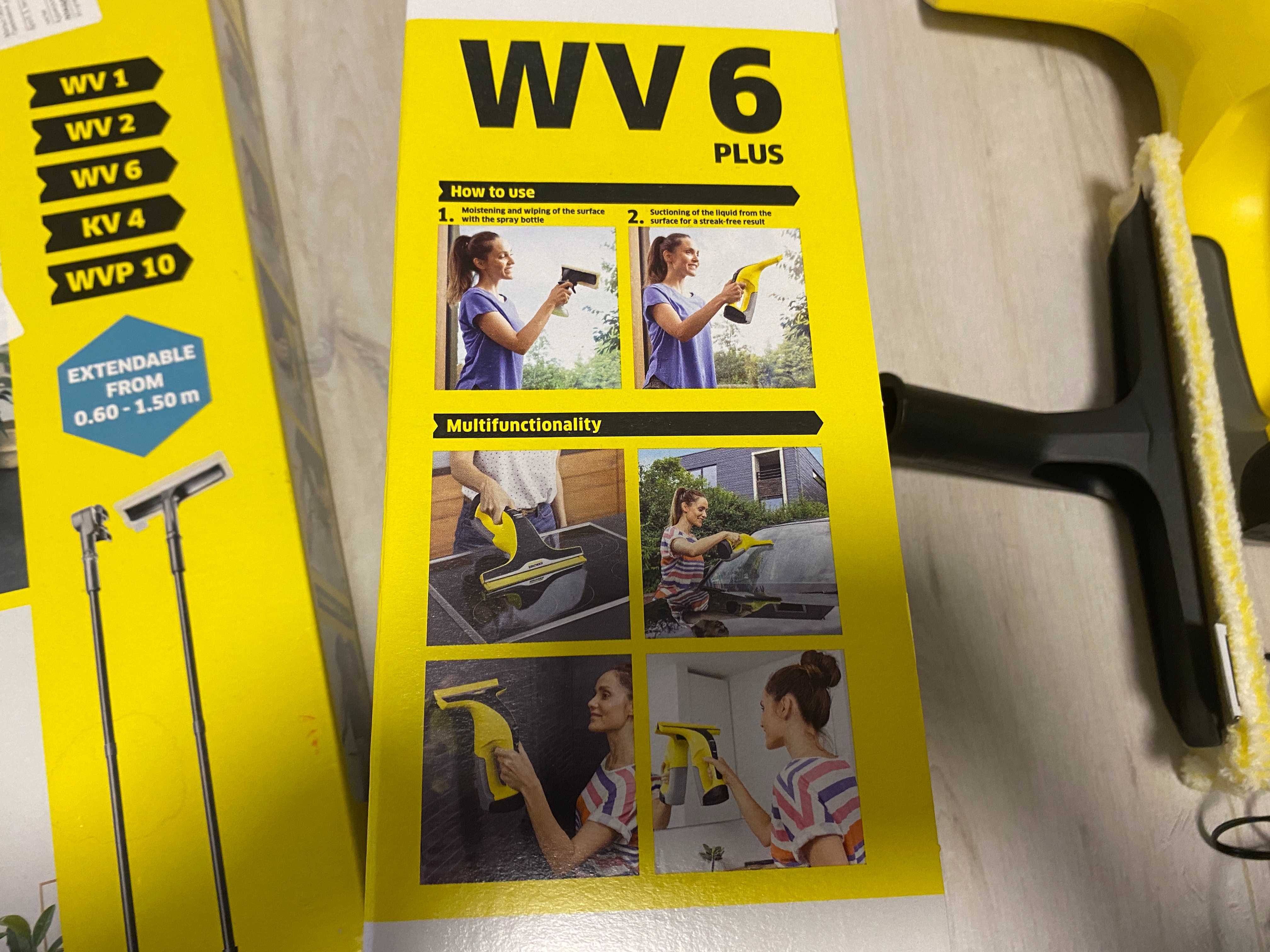 Стъклочистач KARCHER WV 6 + в комплект с удължител