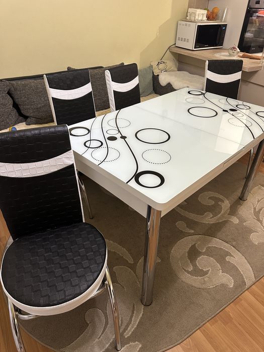 Masa bucatarie dining 6 scaune