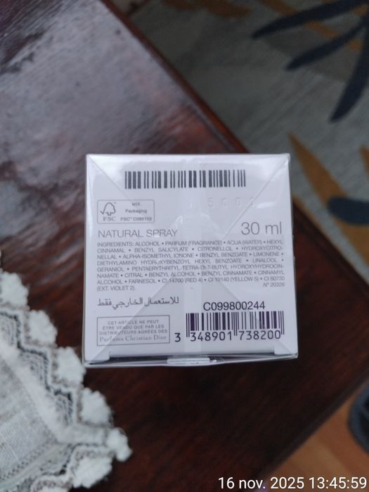 Parfum Dior, j'adore, original