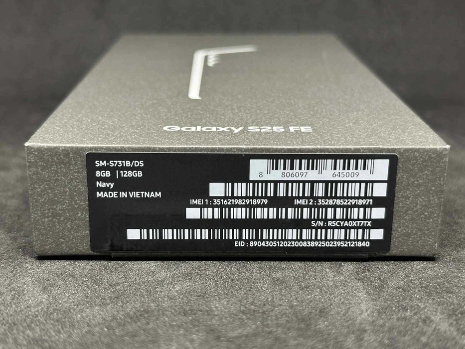 Samsung Galaxy S25FE Navy 128GB / 8GB / Чисто нов