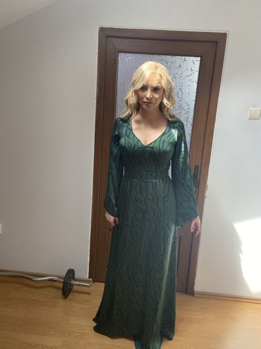 Rochie lunga matase satinata