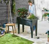 Jardiniera plastic cu picioare