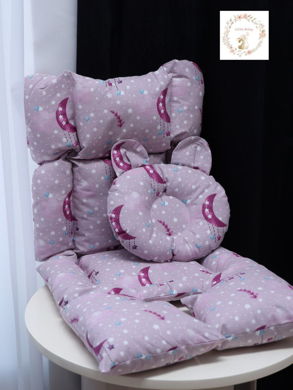 Kolyaska uchun universal matras va yostiqcha