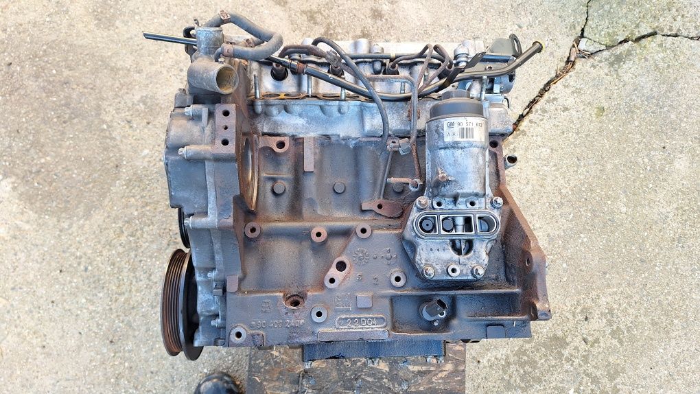 Motor complet fără anexe compresor ac opel Y20DTH 74 kw 101 cp