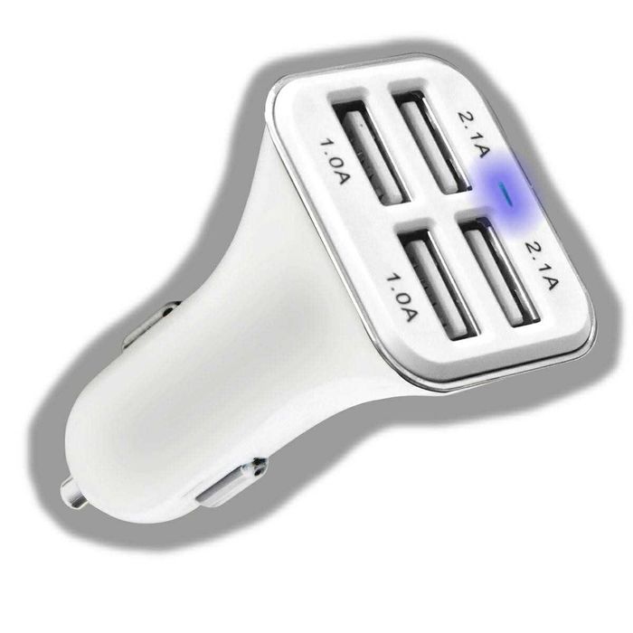 Incarcator auto 4xUSB 12V/24V, 2x1A+2x2.1A 4200mA