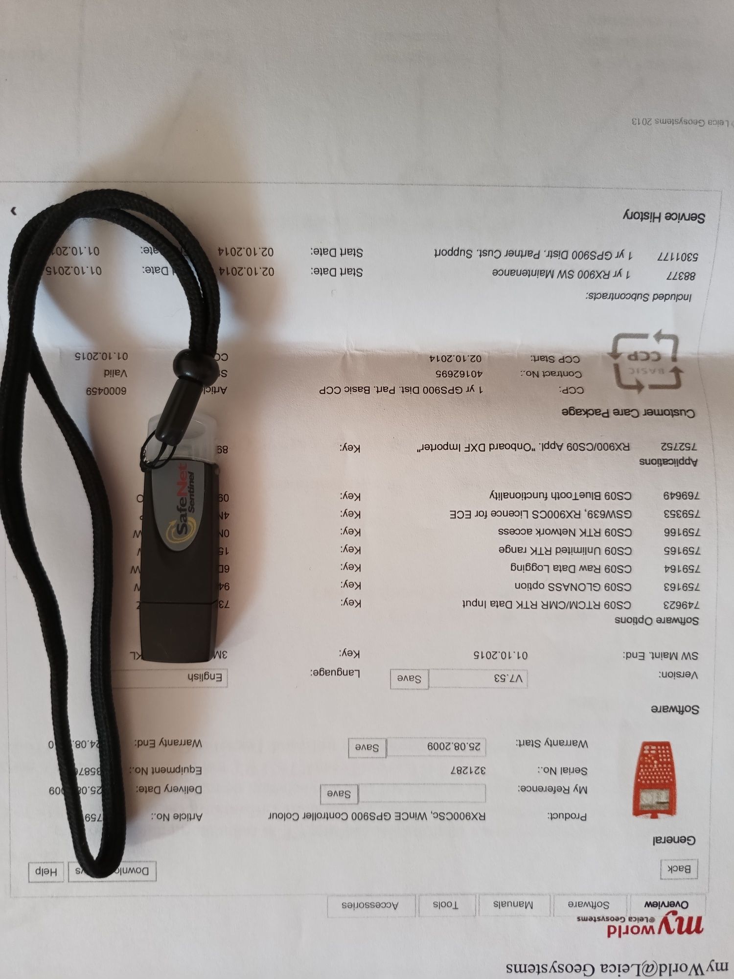 Sistem gps rtk Leica 900csc