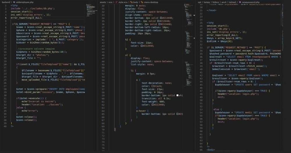 realizez site web html css javascript