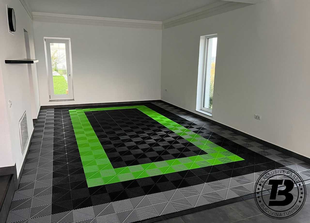 Pardoseala Modulara Garaj si Service VERDE GREEN Made in Romania