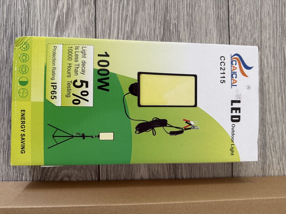 Lampa led + trepied pentru pescuit cu intrerupator, conectare la 12v