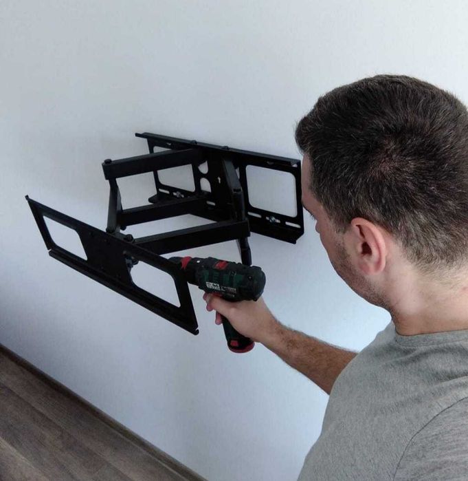 Montare suport TV pe perete, montez și alte chestii pt perete