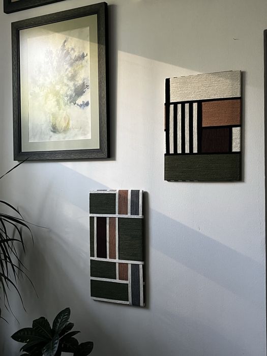 Tablou realizat cu tehnica tesutului - handmade