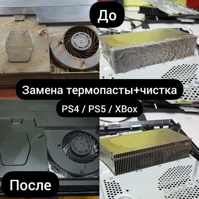 Профессиональная качественная чистка и ремонт Playstation 4, 5