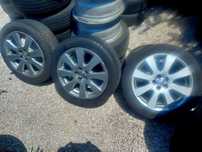 4 алуминиеви джанти 17 цола за TOYOTA с гуми MICHELIN 215/50R17