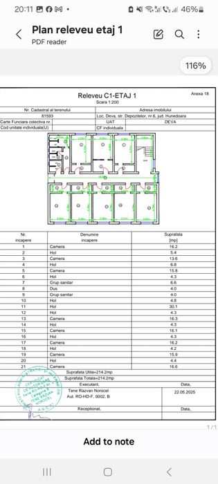 Deva – Clădire P+2, 658 mp utili – ideală pentru birouri,hostel