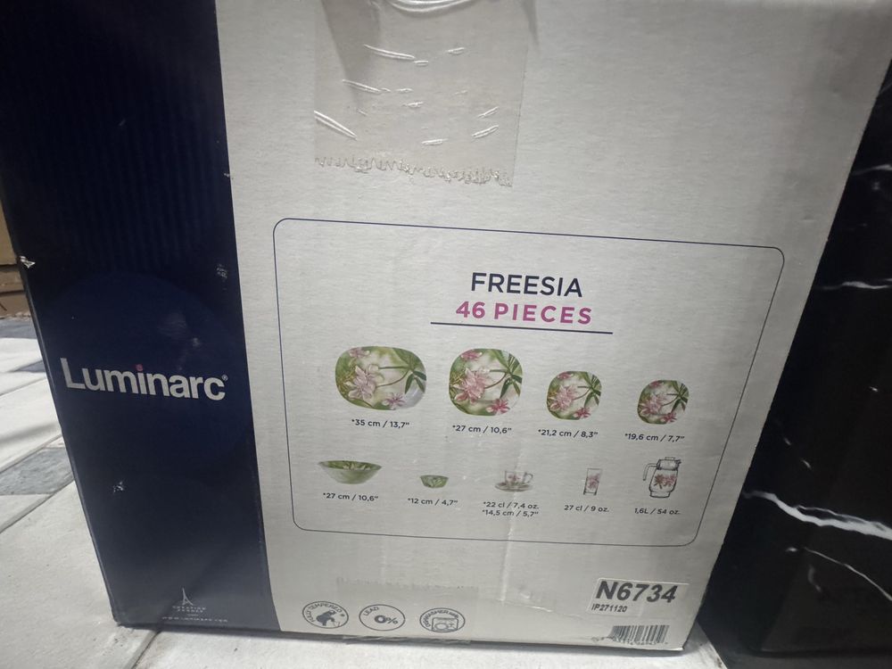Столовый сервиз CARINA FREESIA 46 предметов 6 персон