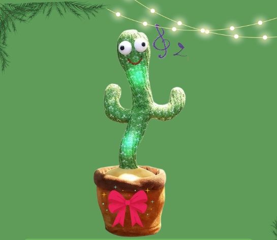 Танцуващ и пеещ кактус Cactus, говореща интерактивна играчка