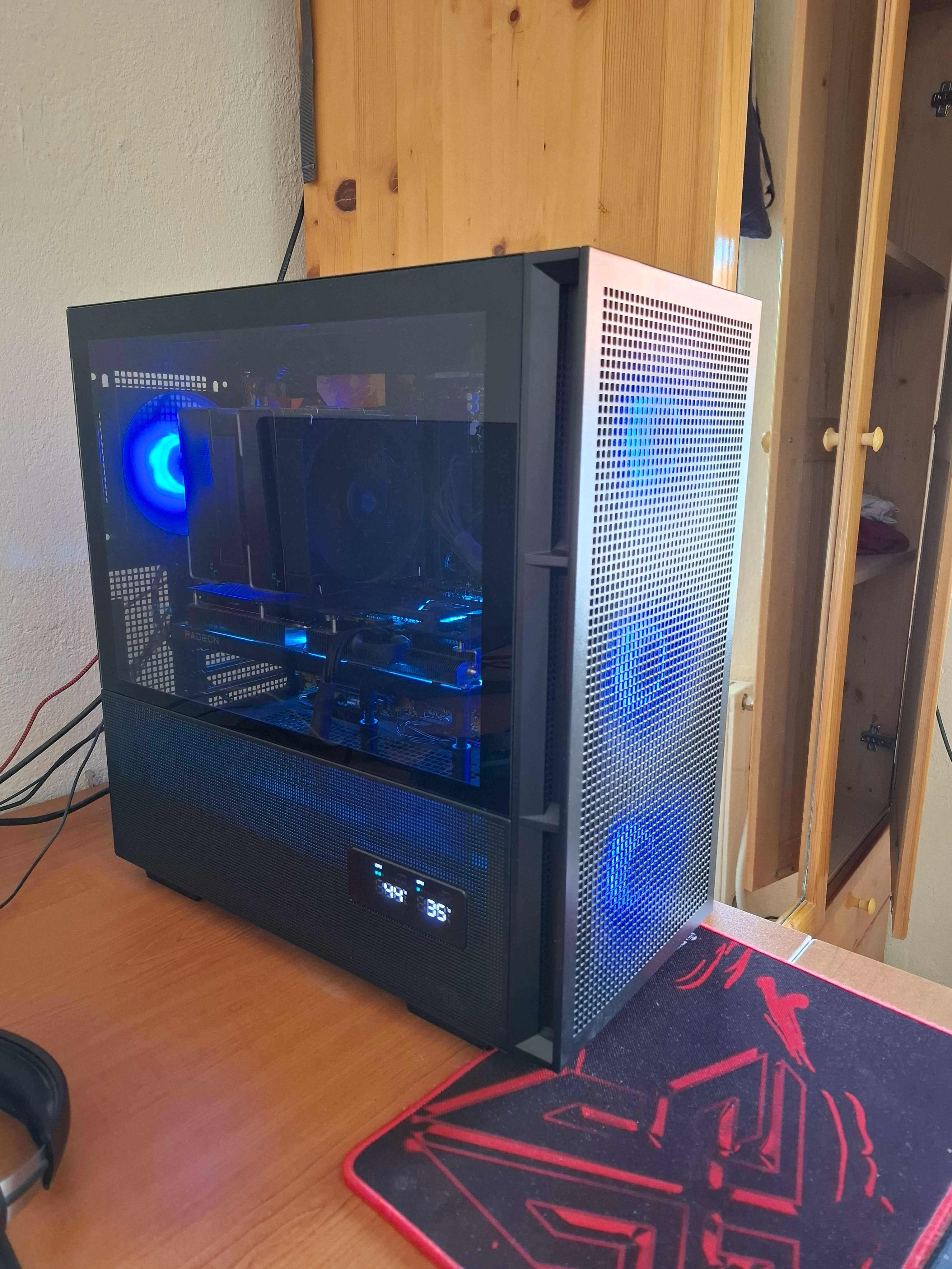 Гейминг компютър – Ryzen 7 7800X3D + RX 7800XT | С гаранция, Перфектен