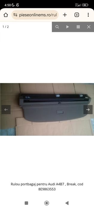 rulou portbagaj touran sau audi a4b7