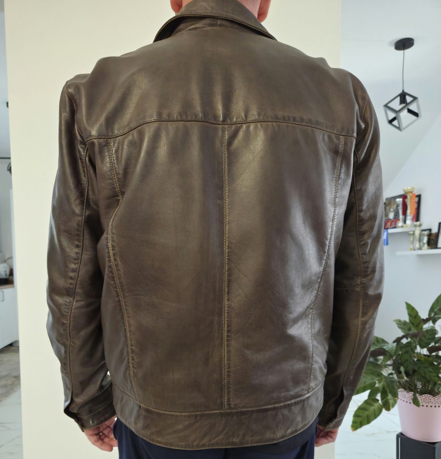 Geaca piele barbati