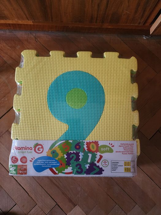 Детски мек пъзел за под с числа