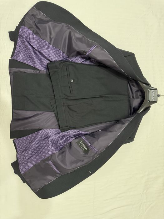 Costum bărbați Expresiv 50 negru 2 piese, slim