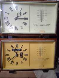 Настольные механические часы с термометром