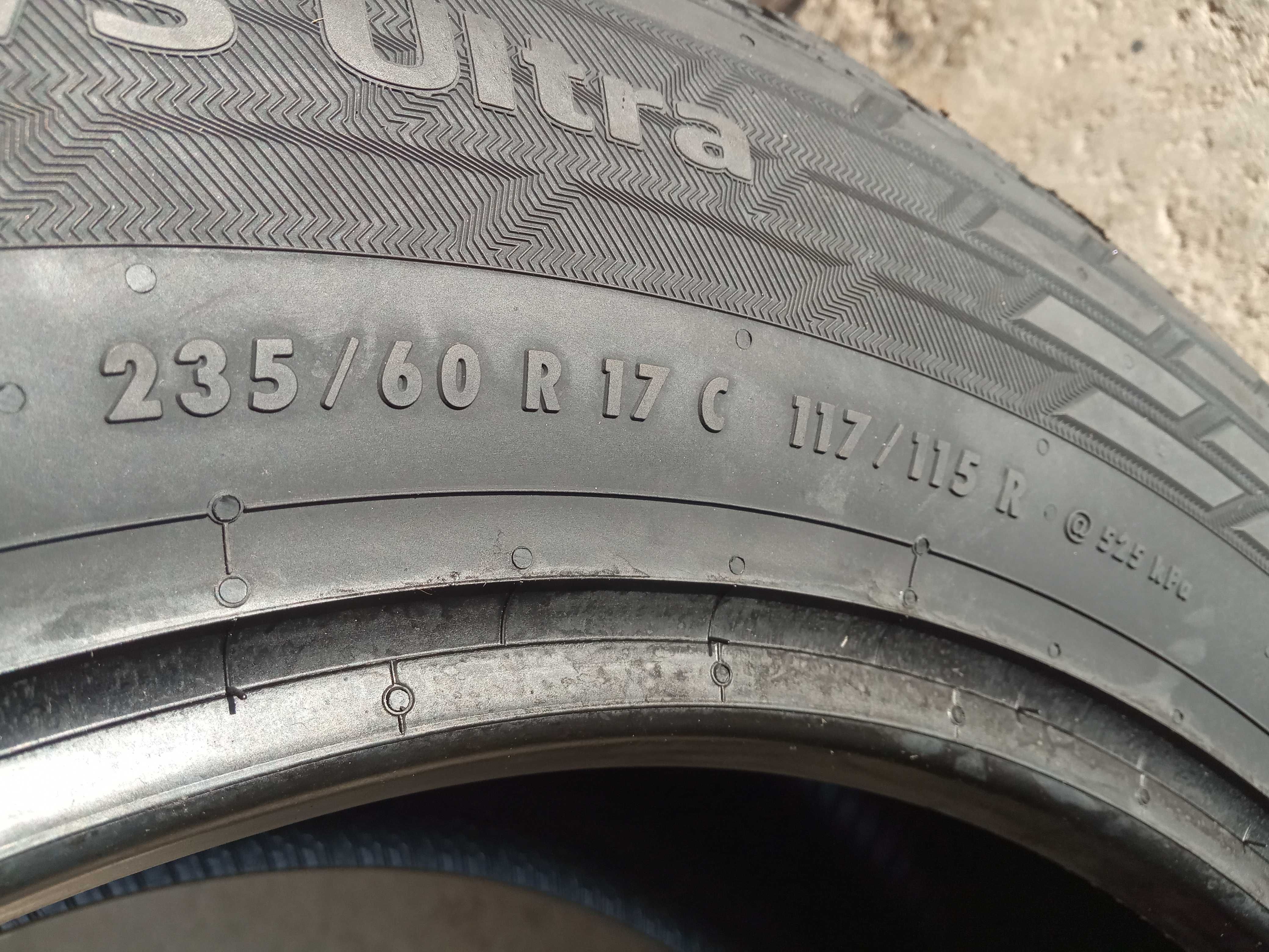 4 Нови бусови гуми 235/60R17C Continental VanA/SUltra 117/115R DOT4224