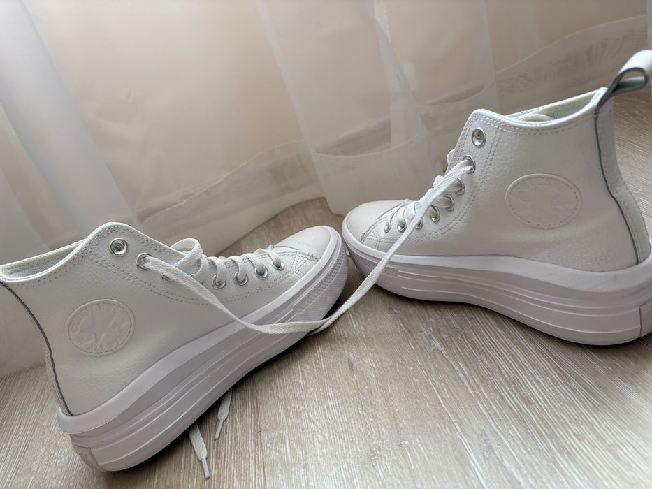 Converse all star white кецове