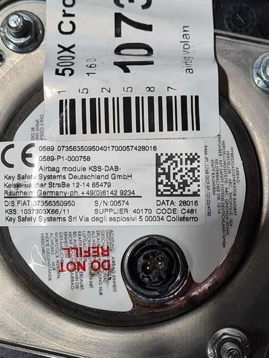 Airbag volan Fiat 500X Cross 2014 - 2018 (1073)