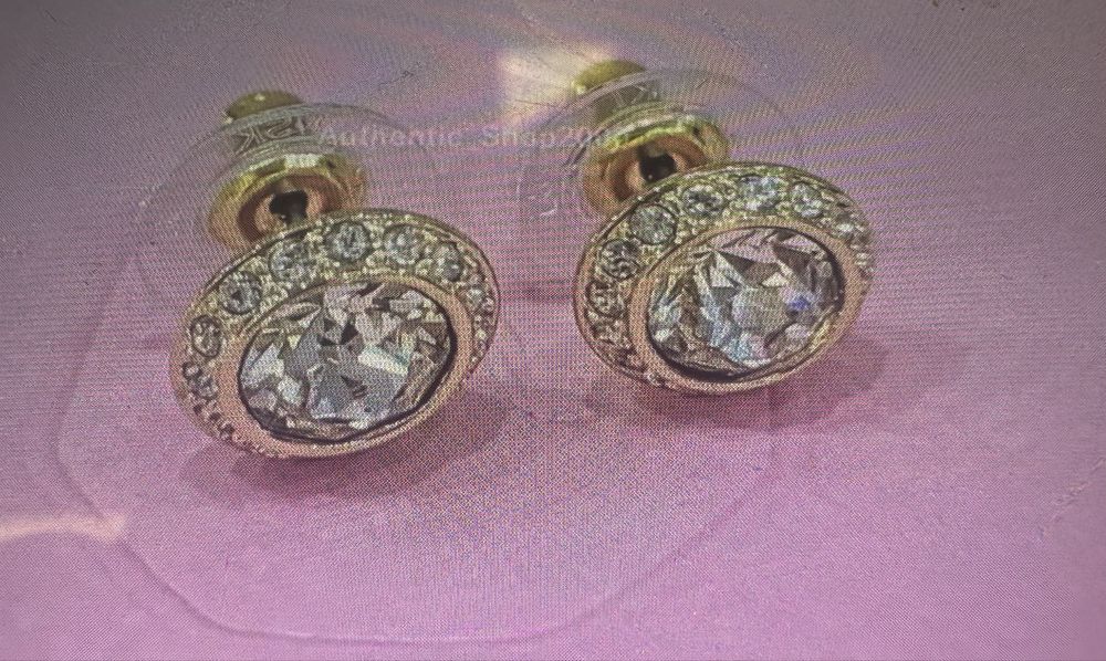 Swarovski angelic нови обици цвят gold