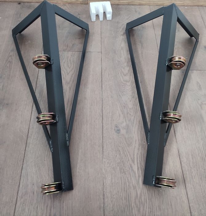 Suport rufe/ brațe ramforsate/ consola cu scripeti metalici