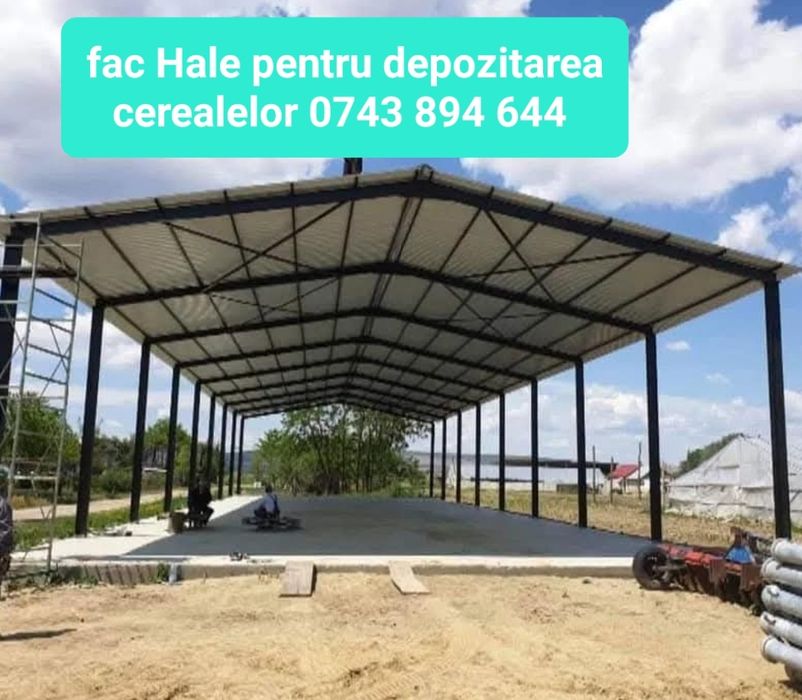 Vând Hală metalică 8X15X5  10X20X4  12X25X4