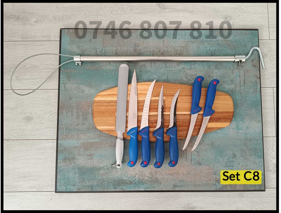 Set Complet Cuțite Măcelărie Inox Germany 8 Piese Transport Gratuit!