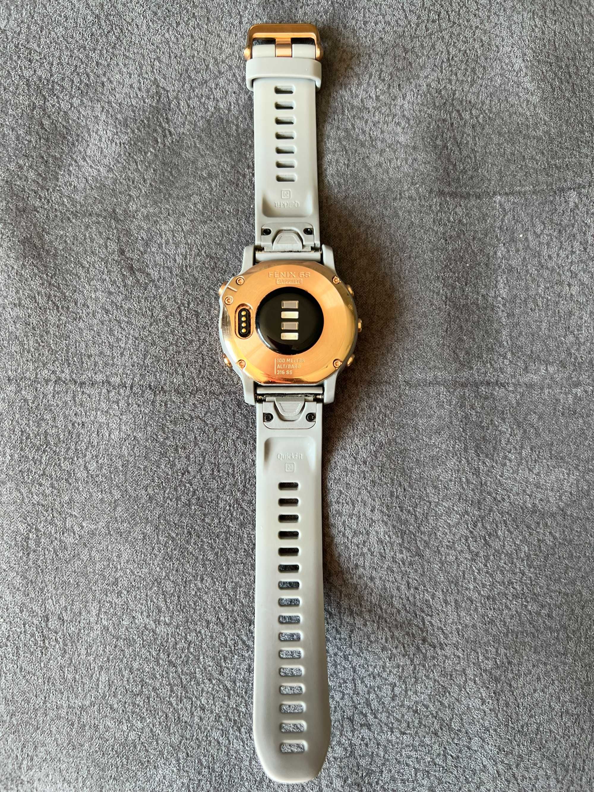 Часовник Garmin Fenix 6S Sapphire, 42mm, rose gold / gray
