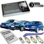 VW Golf LED интериор комплект GOLF 4 GOLF 5 GOLF 6 Canbus 3г ГАРАНЦИЯ