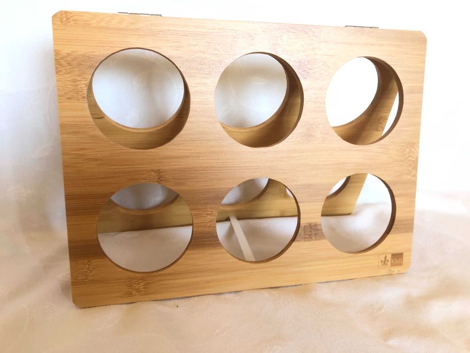 Сгъваема бамбукова стойка за вино/ подарък изкуствен декоративен грозд