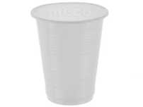 4 set Pahare plastic alb 100- 160sau 200ml 100bucati/ set