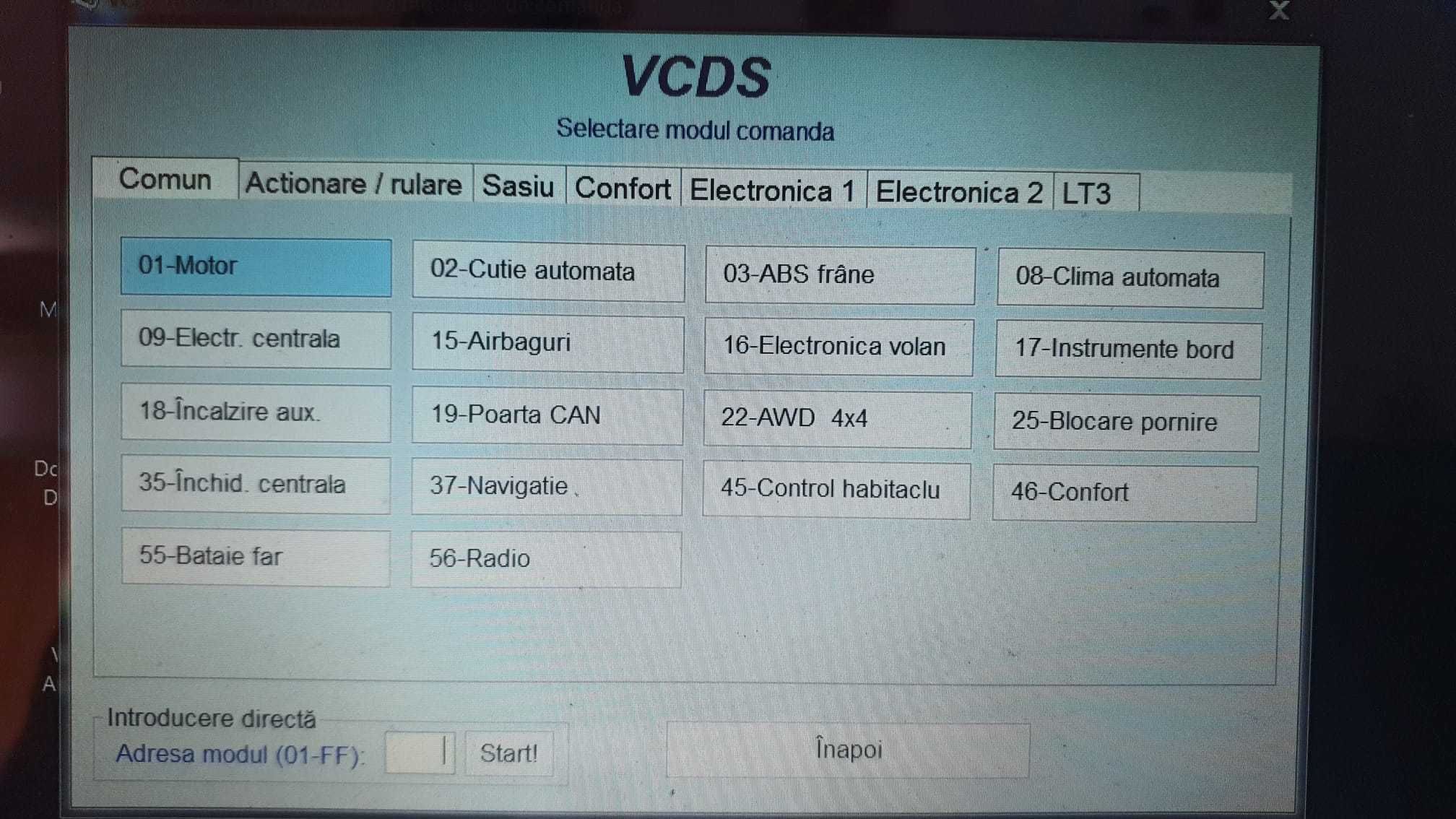 Diagnoza VW Audi Skoda Seat