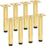 Set 8 Picioare mobilier metalice, 18 cm, aurii