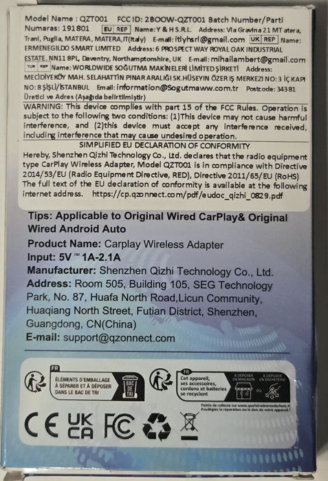 vand Adaptor wireless Android Auto