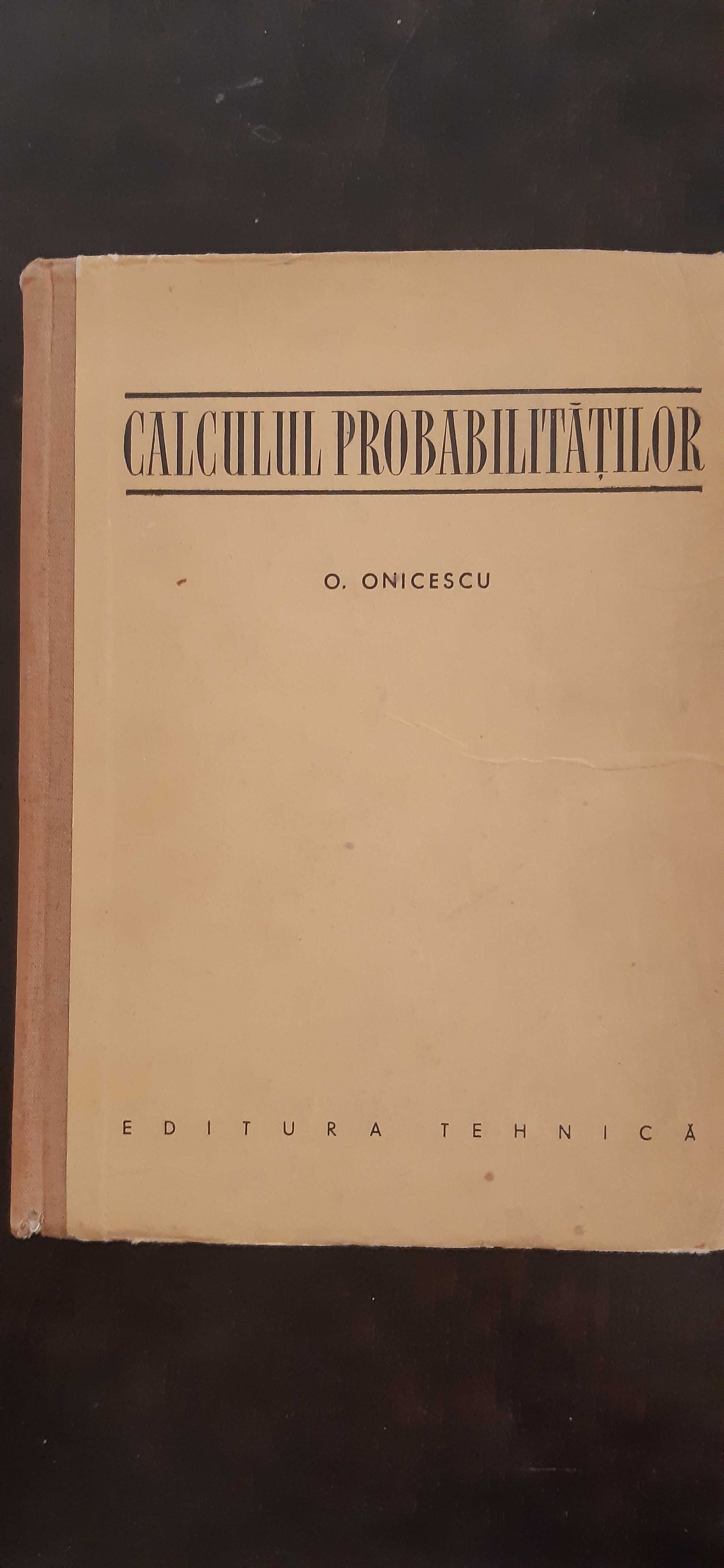 Calculul probabilitatilor, O. Onicescu