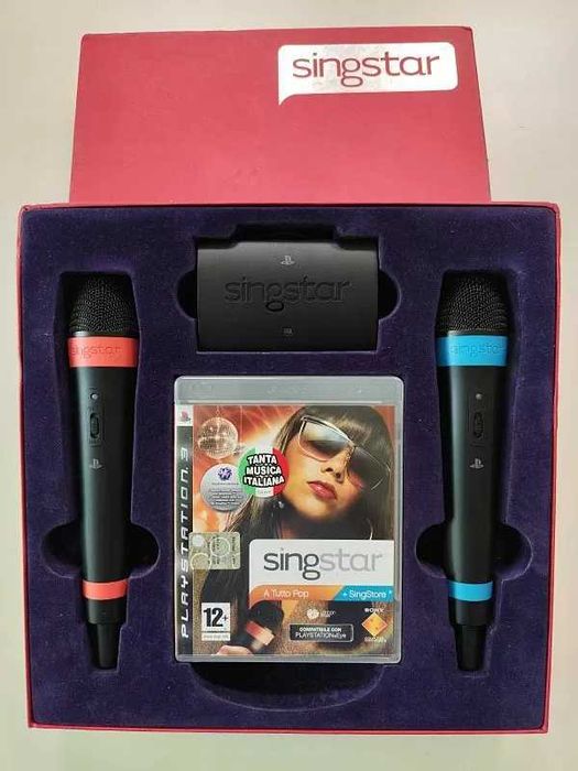 Комплект 2 броя SingStar Wired Microphones + Singstar USB Adapter