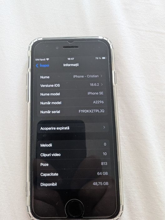 Iphone SE 2, 2020 sanatate baterie 88%