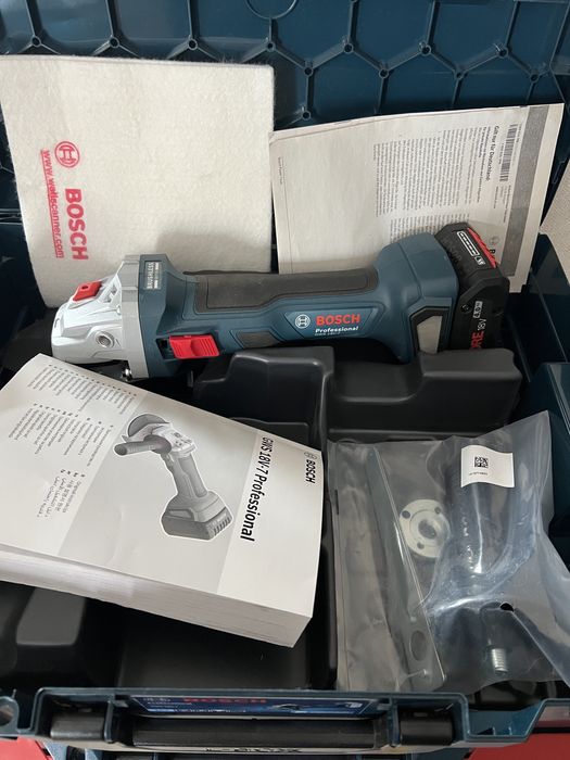 Flex Bosch GWS 18V-7 cu acumulator 4 ah Procore-Nou