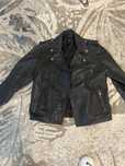 Geaca piele model biker