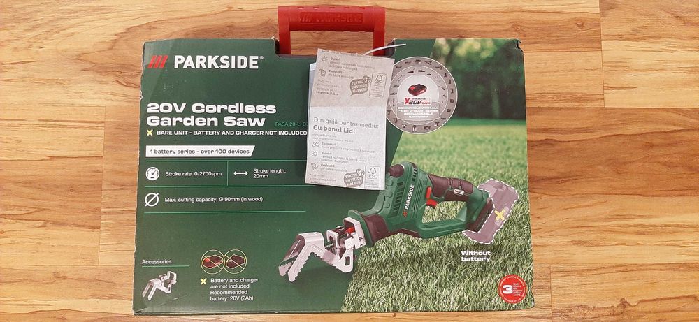 Fierastrau/sabie fara fir PARKSIDE PASA 20V -Li D3-5lei transportul