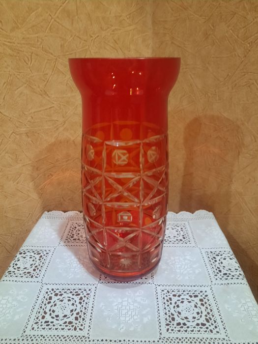 Большая, красивая, винтажная ваза.  Зaвод "Kрасный Гигант", 1960гг. Ру