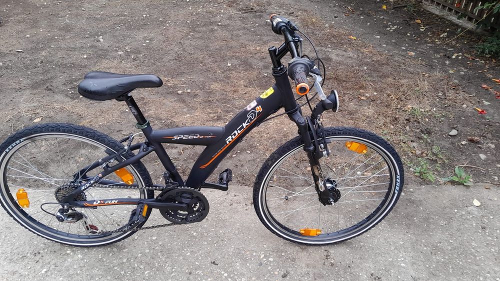 Bicicleta atb copii ( 9-14 ani ) Rock D4,24 inchi,Aluminiu,7x3,dinam