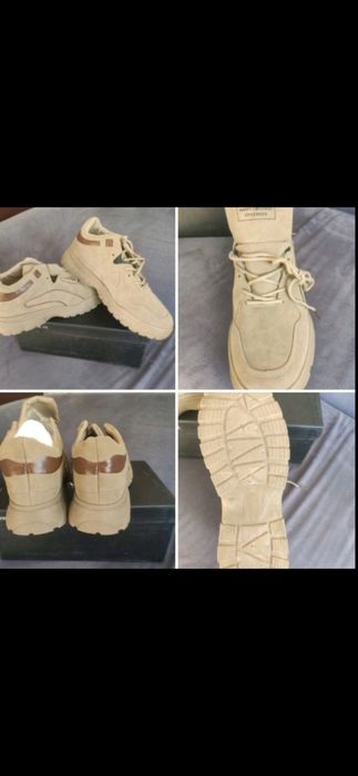 Кросовки новые,купили по заказу,не подошёл размер.Легкие,удобные.